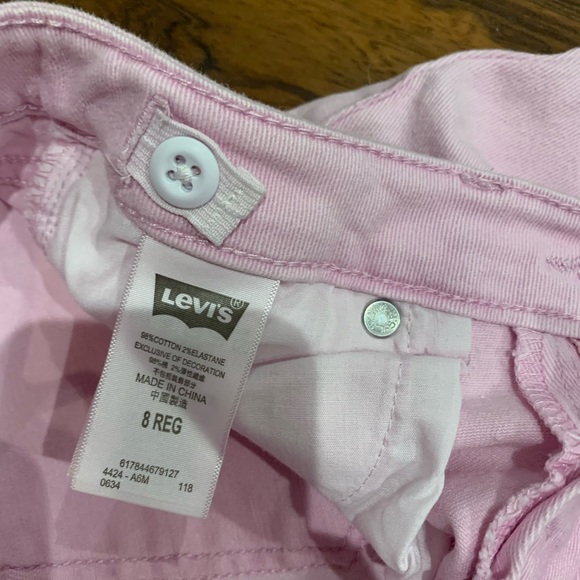 Girls Levi’s Super Skinny Pink Jeans Sz:8 - Picture 4 of 5